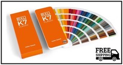 RAL K7 Color Chart, 216 Colors, Gloss, 8 Languages