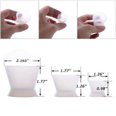 Dental Lab Silicone Dappen Dish Mixing Cup Acrylic Rubber No-Stick Flexible Bowl