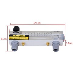 LZM-15T Liquid Flowmeter With Control Valve Panel Type 0.05-5GPM & LPM 10-100L/H