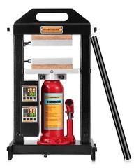 Used DABPRESS 4 Ton Hydraulic Heat Press Machine with Dual 3×5″ Heated Plates