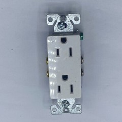 LOT OF 17 EATON Outlets Duplex Receptacle 15A 125V White-Blue 🔔