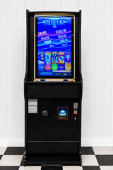 Skill Amusement Game Cabinet Machine with Board, Printer, Bill Acceptor