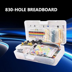 830Pcs DIY Electronic Starter Kit for Arduino UNO R3 with Breadboard Component