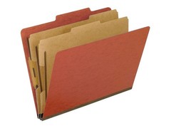 Pendaflex Moisture-Resistant Classification Folders, Letter Size, Red, 10 Count