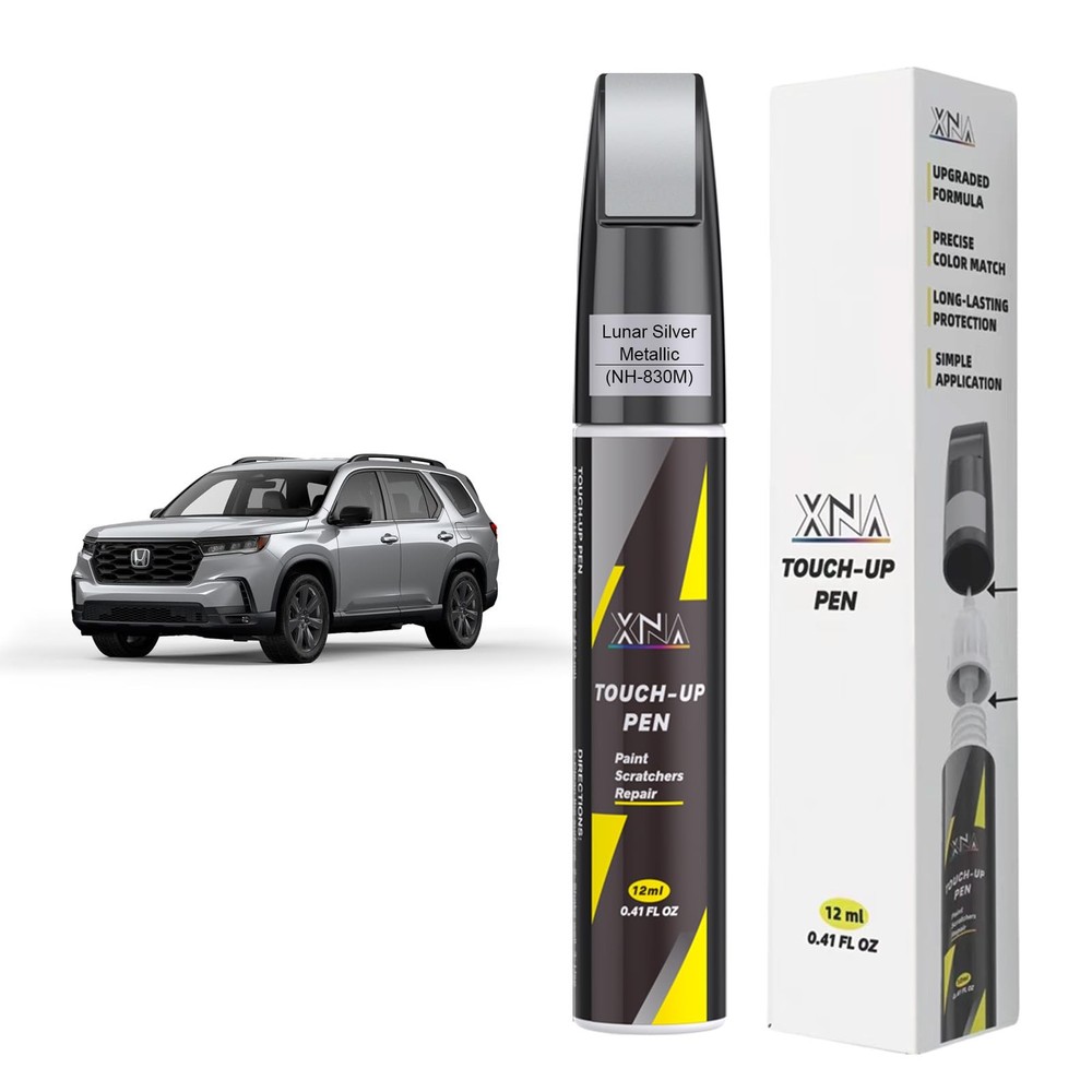 Lunar Silver Metallic Touch Up Paint for Honda 2in1 Scratch Repair Kit