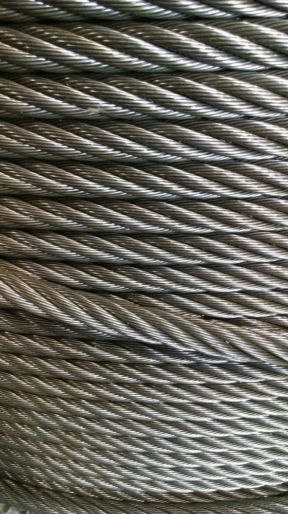 1/2″ Bright Wire Rope Steel Cable IWRC 6×26 (150 Feet)