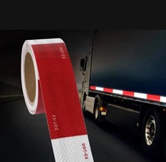 3 Rolls Reflective Safety Tape DOT C2 – 30ft Red & White Waterproof Conspicuity