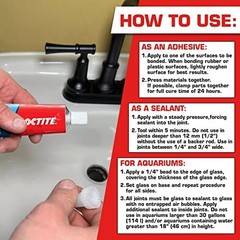100% Waterproof Silicone Sealant – Clear, 2.7 oz Tube, 6 Pack for Glass, Wood, P