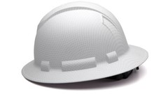 Ridgeline Full Brim ANSI Construction Safety Hard Hat 4 Point Ratchet Suspension