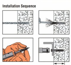 Concrete Hex Head Phillips / slot Combo 3/16 x 1-3/4″ to 4″ Masonry Screw Tapcon