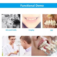 168Pcs Dental Acrylic Resin Denture A3#23 Shade Full Upper Lower False Teeth USA