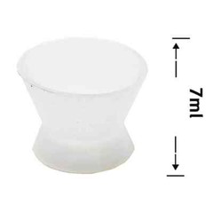 4Sets(16Pc) Dental Rubber Silicone Mixing Cup Acrylic Non-Stick Bowl Dappen Dish