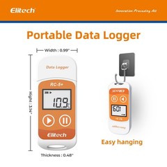 RC-5+Digital PDF USB Temperature Data Logger Reusable Recorder Refrigerator T…