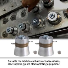 Piezoelectric Transducer High Performance 60W 40khz for Ultrasonic Tool Set of 2