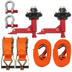2-Pack 8800lbs Shipping Container Wheels，6×5.5 Lug，Heavy-Duty Container Axles
