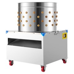 Uimoso 23.6″ Electric Poultry Plucker Machine 2200W, 275RPM, 119 Fingers,Wheels