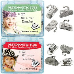 tubos de ortodoncia Orthodontic Buccal Tubes Roth MBT 022 1st 2nd Molar Tube