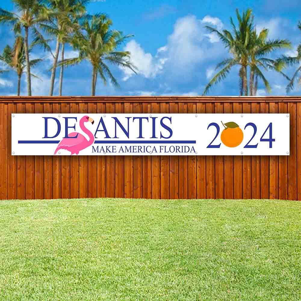 DESANTIS 2024 XXL Banner Advertising Vinyl Flag Sign Many Sizes LARGE SIZE ELECT