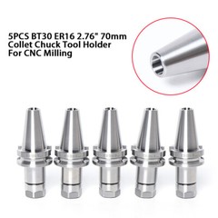 BT30 ER16 70mm 5PCS SET Collet Chuck Tool Holder Balance 12000RPM BT 30 USA