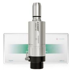 AZDENT Dental Slow Low Speed Handpiece Straight+Contra Angle+Air Motor 2Holes