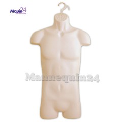 MALE MANNEQUIN TORSO – FLESH HANGING DRESS FORM