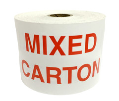 3X5, MIXED CARTON, 500 labels per roll, 1-12 Rolls