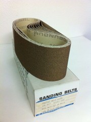 Carborundum Abrasives 10 Fastcut Cloth Aloxite Belts 100 Grit Closed Coat 3″x24″