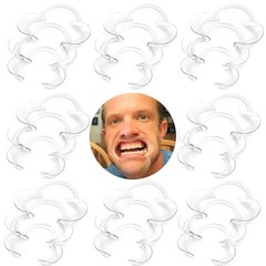 20pc EZGO S/M/L Dental Mouth Opener Lip Cheek Retractor C-Shape Adult Kid Game