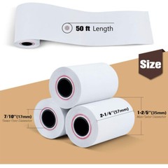 50 Rolls 2 1/4″ x 50′ Cash Register Credit Card Thermal Papers POS Receipt Blank