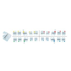 Orthodontic Ceramic Bracket Metal Slot Self Ligating 3M Clarity Damon Clear AO