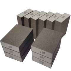 12 Pack Sanding Sponge,Sackorange Coarse/Medium/Fine/Superfine 6 Brown