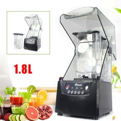 2600W Heavy-duty Commercial Blender With Shield Quiet Sound Enclosure 1.8L 110V