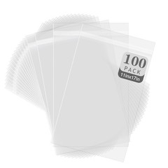 Golden State Art, 100 Pack Clear Bags for 11×17 Mats, Pictures, Acid-Free, 11 3/