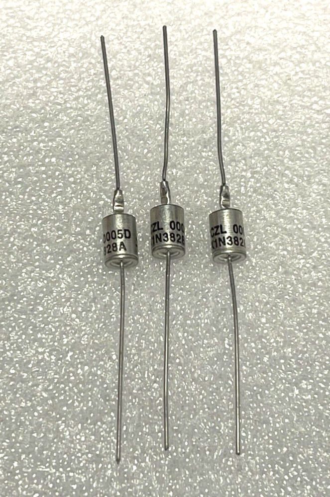 (3 PIECE LOT) JANTX1N3828A, MICROSEMI, DIODE ZENER 6.2V 1W DO204AL