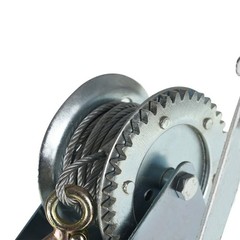 Heavy Duty Crank Winch 1500lbs Winch Hand Winch Gear Winch W/32FT Wire Rope US