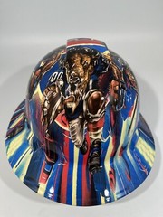 New Full Brim Hard Hat Custom Hydro Dipped BUFFALO BILLS