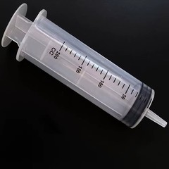 60-350ML Reusable Big Large Plastic Hydroponics Nutrient Measuring Syringe
