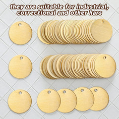 50 Pcs Round Brass Tags 1-1/4 Inch Diameter Gold Blank Metal Stamping Key