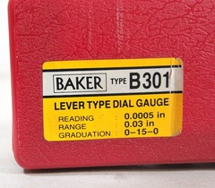 Baker B301 Lever Type Dial Test Indicator Set 0.0005″ x 0.03″ – Serial F2379