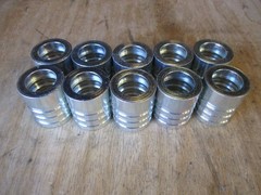 10 PACK MANULI HYDRAULIC HOSE FITTINGS 2 PIECE FERRULE 5/8″ 10 PACK