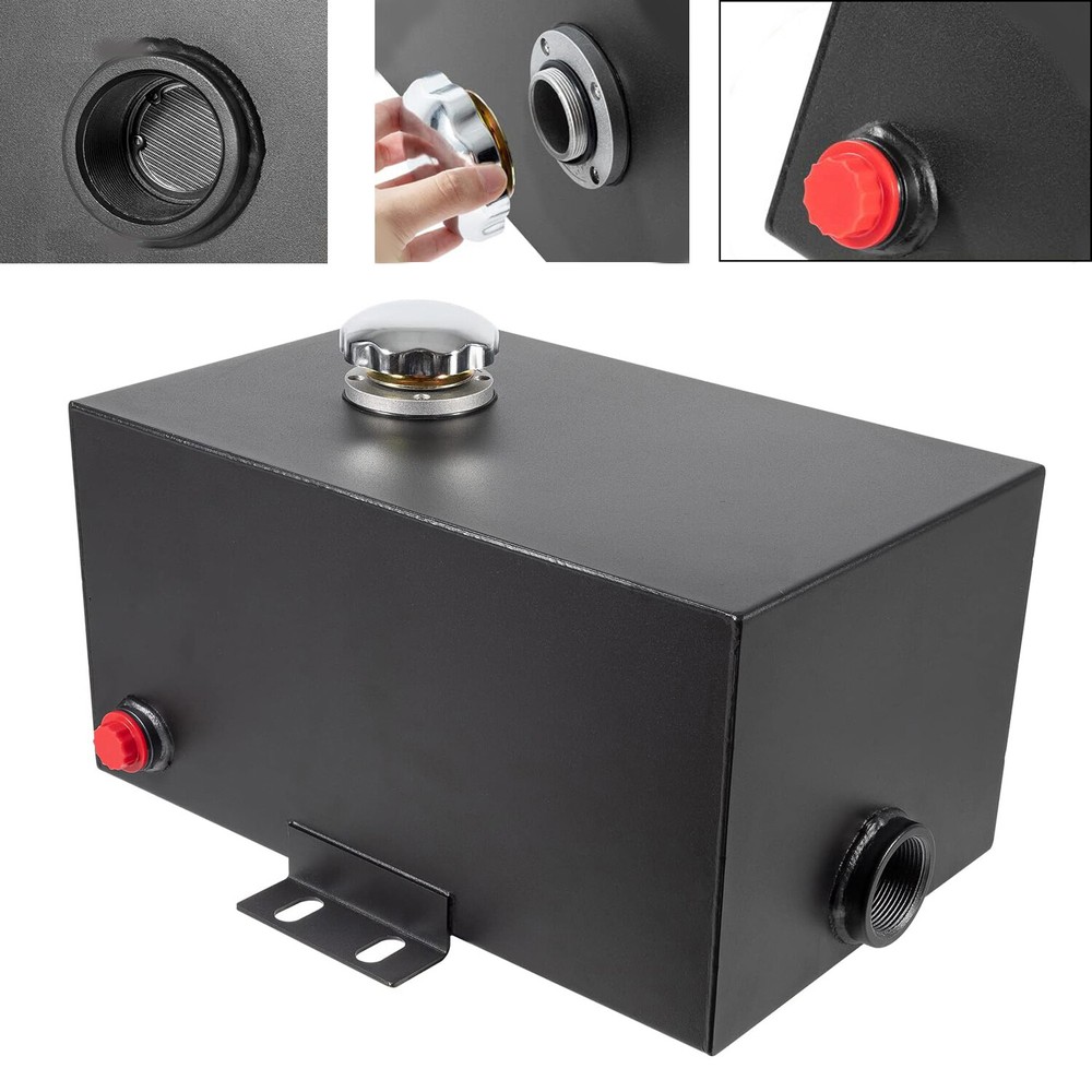 5 Gallon 14 Gauge Hydraulic Fluid Reservoir Tank,Inlet 1-1/2″ & Outlet 3/4″ Port