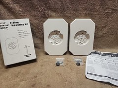 Set of 2: 1/2″ Double Lap Siding Mounting Kit. White. 8141DBL