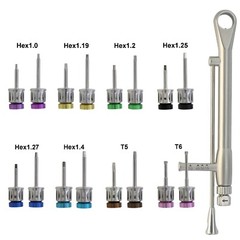 Universal Implant Screwdriver Hex Driver Hand Latch Dental Torque Wrench Adapter