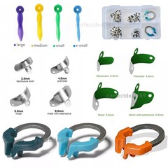 Dental Matrix Bands Ring Sectional Matrice Clamp Wedges Fit Palodent V3 System