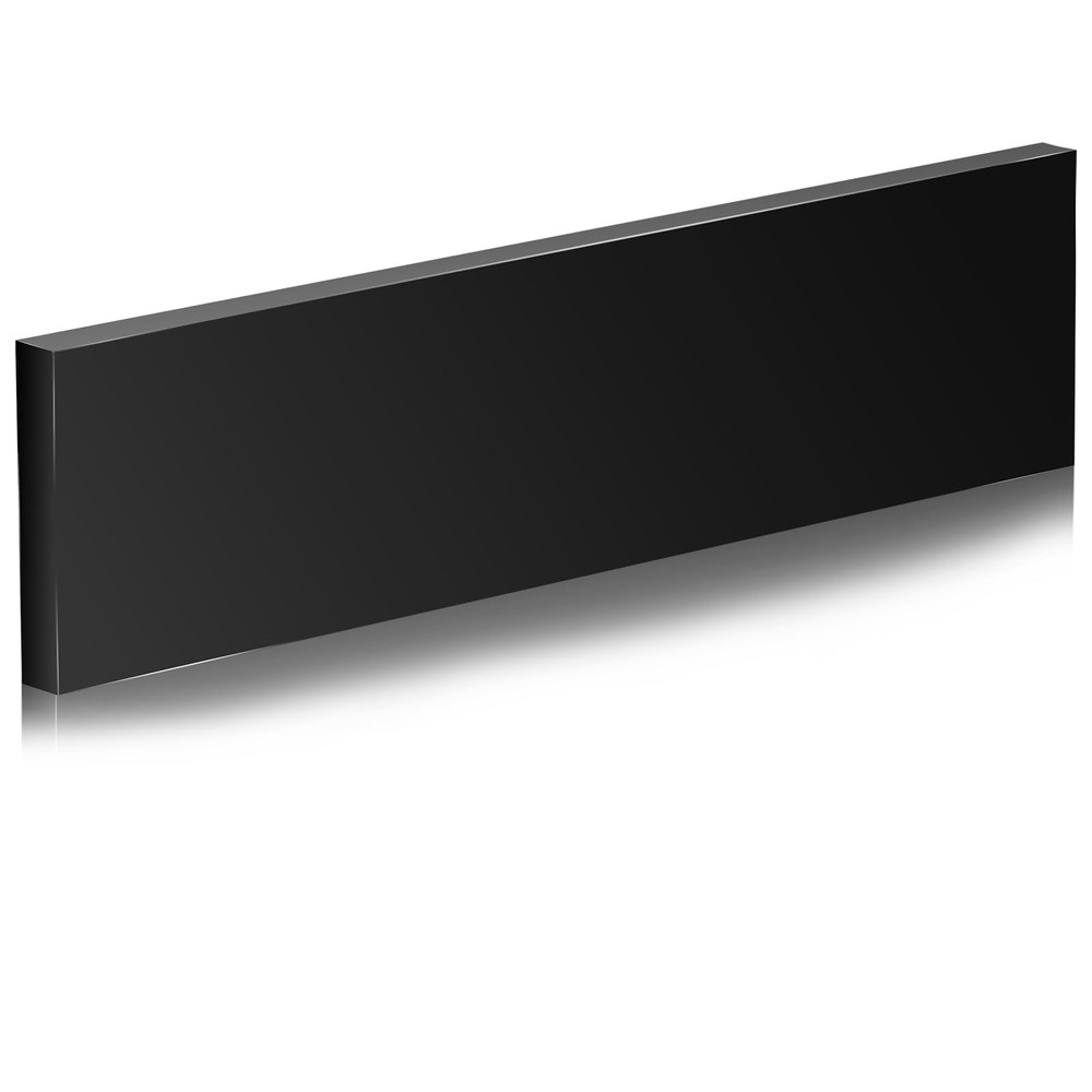 HDPE Plastic Block 1/2in Black Plastic Block 12x3In Perfect