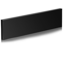 HDPE Plastic Block 1/2in Black Plastic Block 12x3In Perfect
