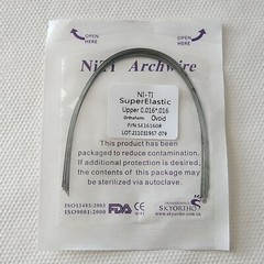 100Pks Dental Orthodontic Rectangular Super Elastic Niti Arch Wires Ovoid Arcs