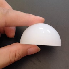 White Solid Silicone Rubber Half Ball Mold Stripping Hemisphere High Temperature