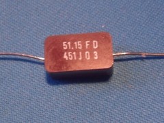 Mica Capacitor by R. Jahre Berlin, 450 pF / 500 V, 3 x Mica Capacitor,