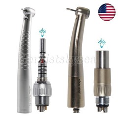 KAV/USA Dental LED Fiber Optic Handpiece 6 Hole Pin 6hole Quick Coupler